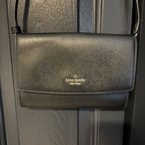 Kate Spade Black Leather Shoulder Bag